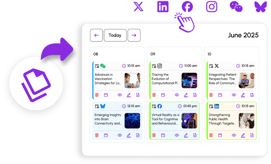 Pub2Social scheduling preview
